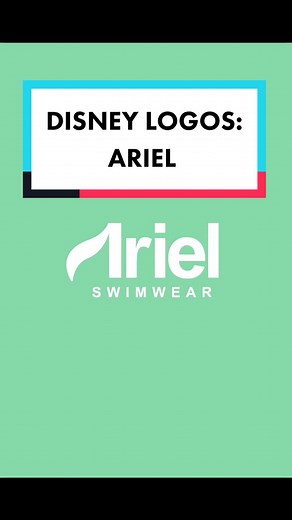 Ariel Swimwear Brand Logo: Disney Logo Challenge