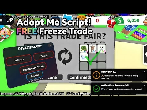 *OP* Adopt Me Script! | FREE Freeze Trade, Auto Farming, Trade Scam & More | Pastebin Script NO ADS!