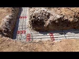 Pouring concrete footer foundation. 50x80 Shop build