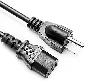 8.2ft Power Cord for Bowflex Treadclimber TC10 TC20 TC 1000 3000 5000 5300 5500 6000 3 Prong Power Cord AC Cable Replacement