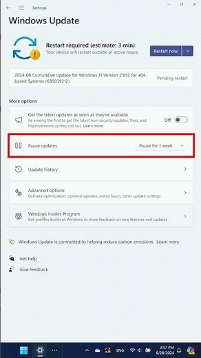 How to Pause Windows Updates in Windows 11