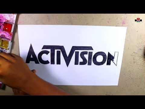 How to draw the Activision logo