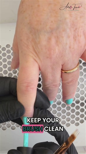 Flawless Gel Polish Ombre: Brush Tip Blending Secrets #shorts