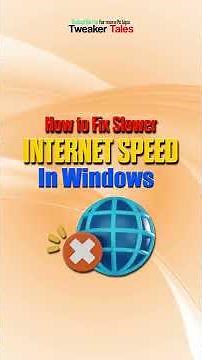 Fix Slower Internet Speed | windows10/11 | Tweaker_tales