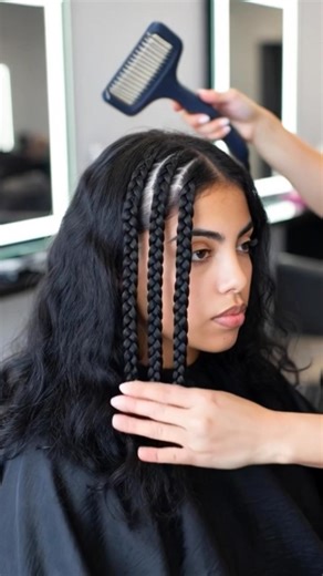 hair braiding using hair braiding machine #hairstyle #braidmaids #braidmaids #braidhairstyles #hair