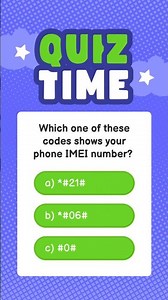 🌟Which Code Shows Your IMEI Number ?