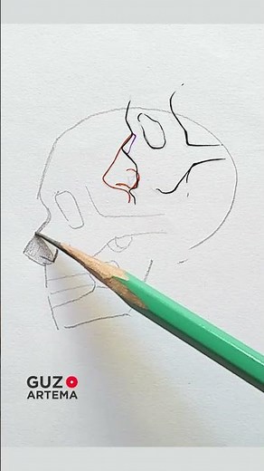 👁️👃👁️ TIPS para DIBUJAR NARICES 🔸 Guz Artema #Shorts