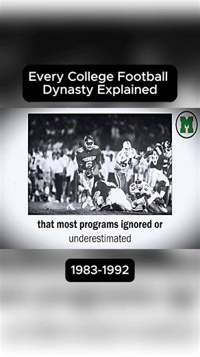 Exploring Every College Football Dynasty