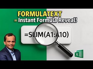 23. FORMULATEXT in Excel: See Any Formula Without Clicking the Cell!