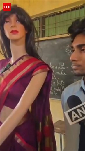 77K views · 531 reactions | 'I am an AI teacher #robot. My name is Sophie, and I was invented by Aditya'. | A 17-year-old student from Shiv Charan Inter College, Aditya Kumar, has built an #AI teacher robot named Sophie, equipped with an LLM chipset. #UttarPradesh | The Times of India | Facebook