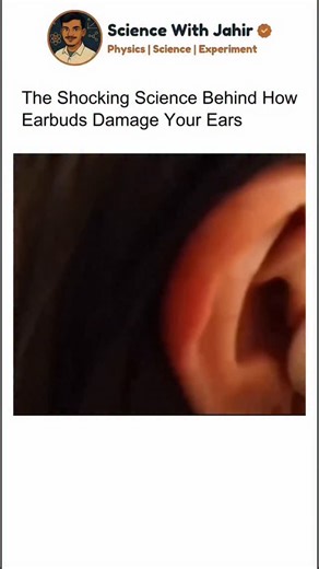 Jahir Ali Khan on Instagram: "Your earbuds might sound amazing — but here’s the science behind why too much volume can actually hurt you. 🔊⚠️ When sound waves travel from your earbuds directly into your ear canal, they create pressure vibrations that hit your eardrum. If the volume is too high, these vibrations become strong enough to damage the delicate hair cells inside your cochlea — the ones responsible for detecting sound! 🧠💥 And once those cells are gone… they never grow back. 😬 So nex