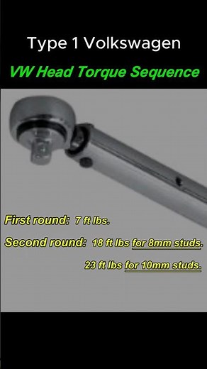 VW Cylinder Head Torque Sequence
