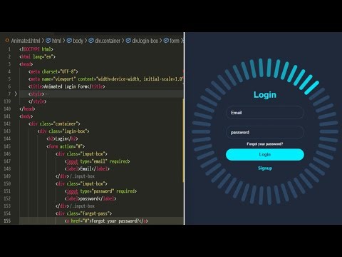Animated Login Page Design with HTML & CSS | Eye-Catching UI Animation