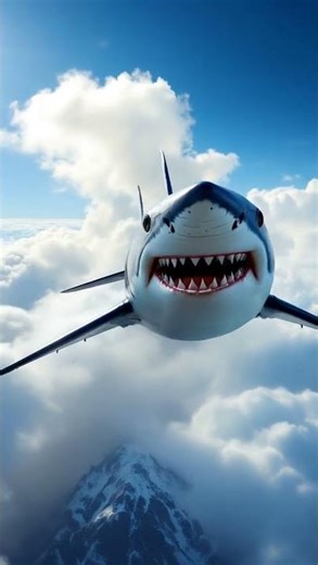 Shark Plane Flying
