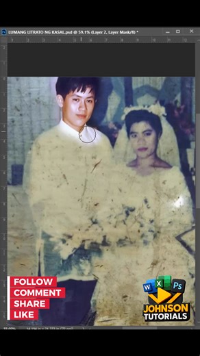 Episode 13 "Pa-edit po series" Photo Restoration ✅✅✅ Comment down below for more "pa edit series" #photorestoration #PaEdit #fypchallenge #engagementisthekey #algorithm | Johnson Tutorials