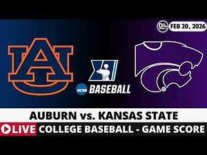 AUBURN VS KANSAS STATE ⚾ College Baseball Game Score Radio Play-by-Play