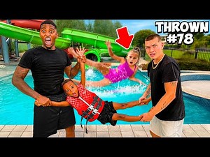 LAST TO STOP GETTING THROWN IN THE SWIMMING POOL WINS!