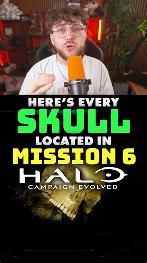 Here’s the LOCATION of every SKULL in MISSION 6 of Halo Campaign Evolved… 😳