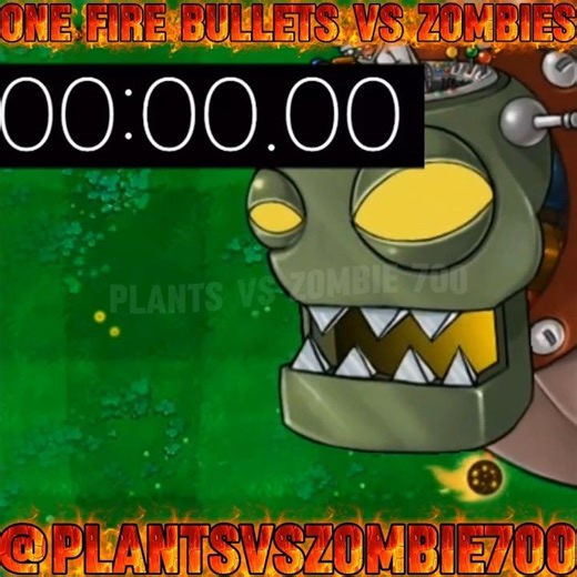 Powerful Fire Bullets Vs Dr Zomboss Survival! #pvz #pvz2 #youtubeshorts #shorts