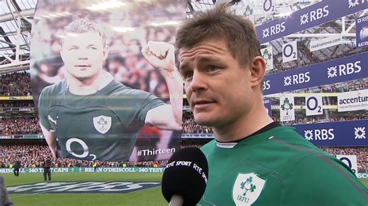 The final post-match interview with the legend that is Brian O'Driscoll! 💚 #GuinnessM6N | Guinness Men's Six Nations