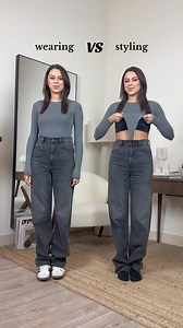 7K views · 12 reactions | Wearing or styling?  SAVE FOR LATER GIRLS (the cropped bodysuit hack) ✨ #stylingtips #stylinghacks #wearingvsstyling #fashionhacks | Style Tips for Women | Facebook