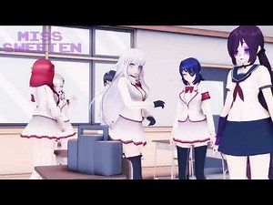 【MMD x Yandere Simulator】Inappropriate Music [Student Council ft. Self Model]