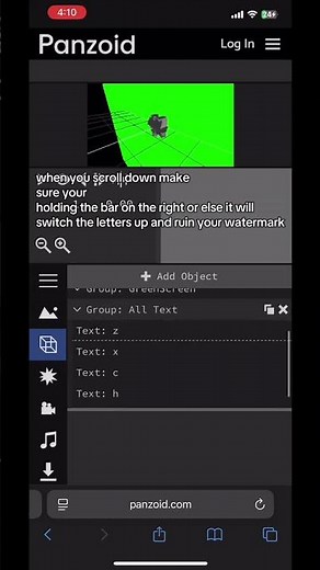 3D Watermark Panzoid tutorial. #goviral #edit