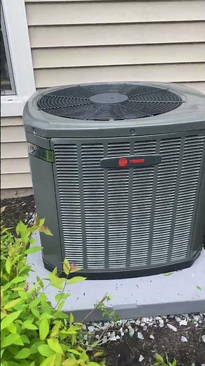 Trane 2.5 condenser unit finish install
