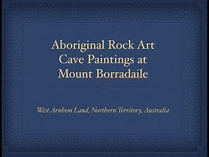 Aboriginal Rock Art Cave Paintings at Mount Borradaile, Australia