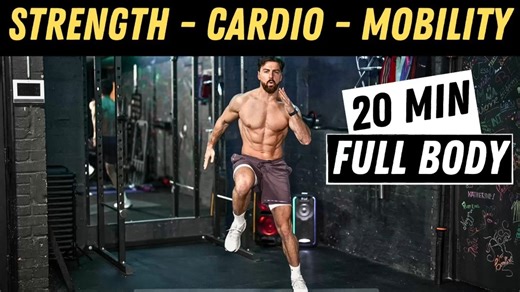 【Rowan Row】20min全身自重训练｜力量 有氧 灵活性（无需器械）