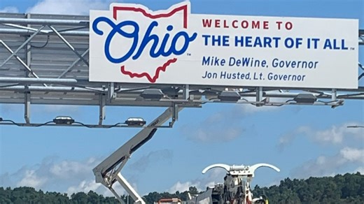 'The Heart of it All': State installing new signs welcoming travelers into Ohio