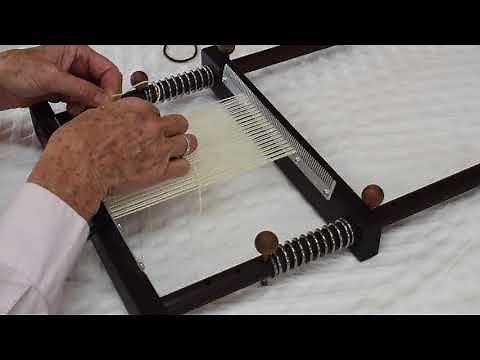 Cactus Flower looms - Warping