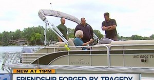 Man hit by a jet ski is reunited with his heroes