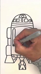 How to draw R2-D2 | Star Wars #shorts