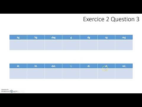 Correction exercice matière (6ème)