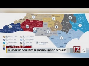 14 more North Carolina counties transitioning to eCourts