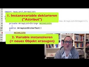Java: ArrayList 1 (deutsch) - Grundlagen; Erzeugung in Java