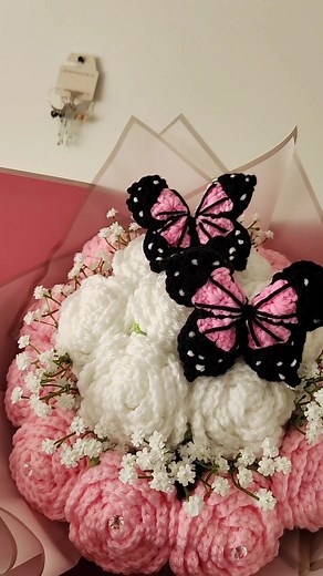 Crochet Butterfly Bouquet Tutorial
