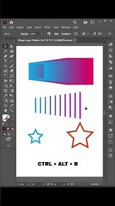 Blend Tool in Illustrator | Quick Adobe Illustrator Tutorial | #illustrator #logo #illustratortips