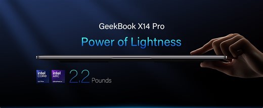 Looking for the best MacBook Air alternative? Meet the 𝗚𝗘𝗘𝗞𝗢𝗠 𝗚𝗲𝗲𝗸𝗕𝗼𝗼𝗸 𝗫𝟭𝟰 𝗣𝗿𝗼. ✅ Great value — premium features, smart price ✅ Rich ports — plug in everything, no adapters ✅ 120Hz high-refresh display — smooth visuals ✅ Aerospace-grade magnesium alloy — ultra-light 999g ✅ Open Windows ecosystem — customize your workflow GeekBook X14 Pro gives you everything you want in a laptop — portability, durability, performance, and freedom — all without compromise. 🎉Limited-time offer