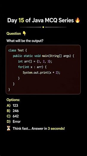 What Will be output? #corejava #interviewquestions #programming #java4quicklearning