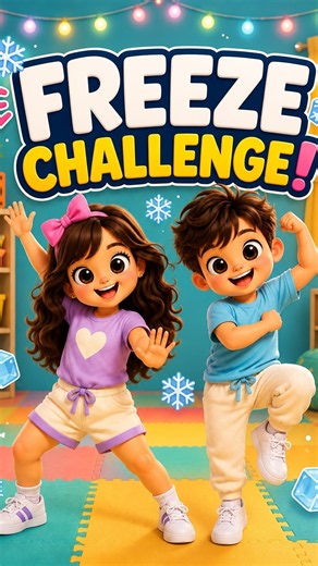 🧊 Can You Beat the FREEZE Challenge! 🕺💃