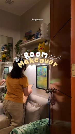 Peanut | Gaming & Tech Creator 🐻 on Instagram: "Room Makeover! ╰(*´︶`*)╯♡ Finally finished my tiny project in my room! I can definitely say I love to hangout inside my room even more now because of this! I find myself studying, reading and sometimes even sleeping in this cozy little nook #cozyroom #roommakeover #roominspo #studyroom #studysetup"