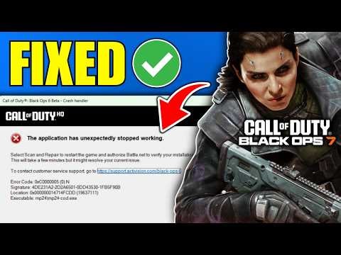 Fix COD Black Ops 7 Crashing Error Code 0xc0000005