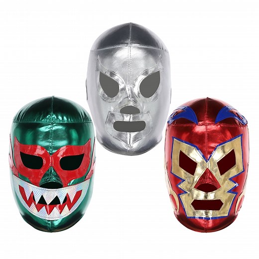 Three Mask Pro-quality Mexican Wresting Masks (3 Pack) | Authentic Lucha Libre Costume - Adult Size - Etsy