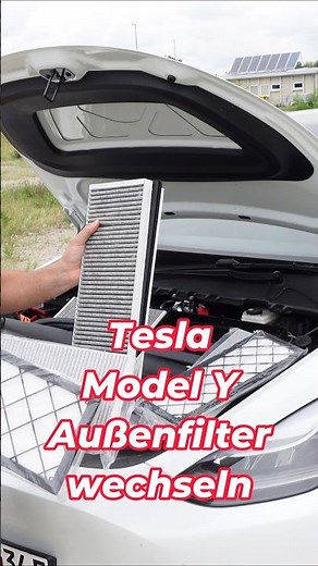 Tesla Model Y HEPA Filter (Außenluftfilter) wechseln Anleitung #diy #tesla #smart2drive #teslamodely