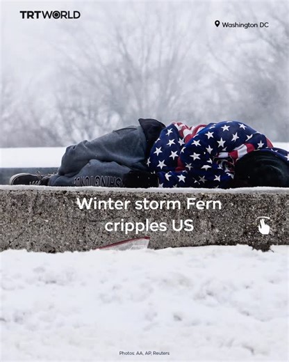 TRT World | At least six people have died as a massive winter storm sweeps across the US, knocking out power to more than a million people, grounding... | Instagram