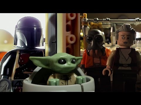 The Mandalorian in Mos Eisley: A LEGO Star Wars Mashup