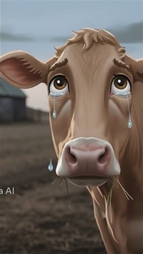 Kids Cartoon #animals #cow #trending #cartoon #viral #animation #feeling #cow #animation