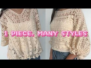 How to Crochet a Poncho You Can Style Multiple Ways | Step-by-step Tutorial #crochet #poncho